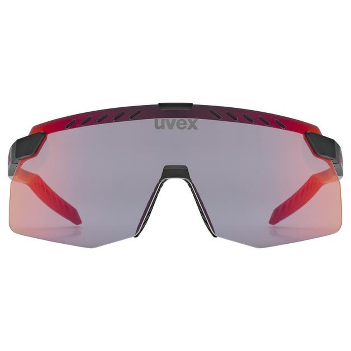 uvex Pace Stage S Fahrrad / Sport Brille matt schwarz/mirror rot 2027