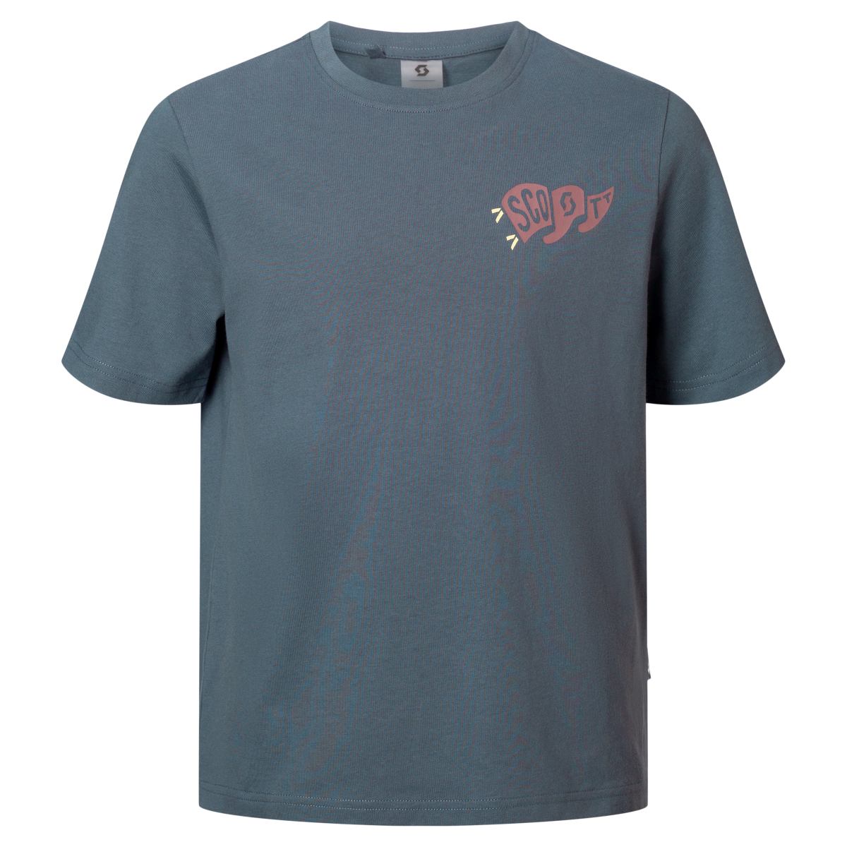 Scott JR Graphic Kinder Freizeit Shirt kurzarm crag blau 2027