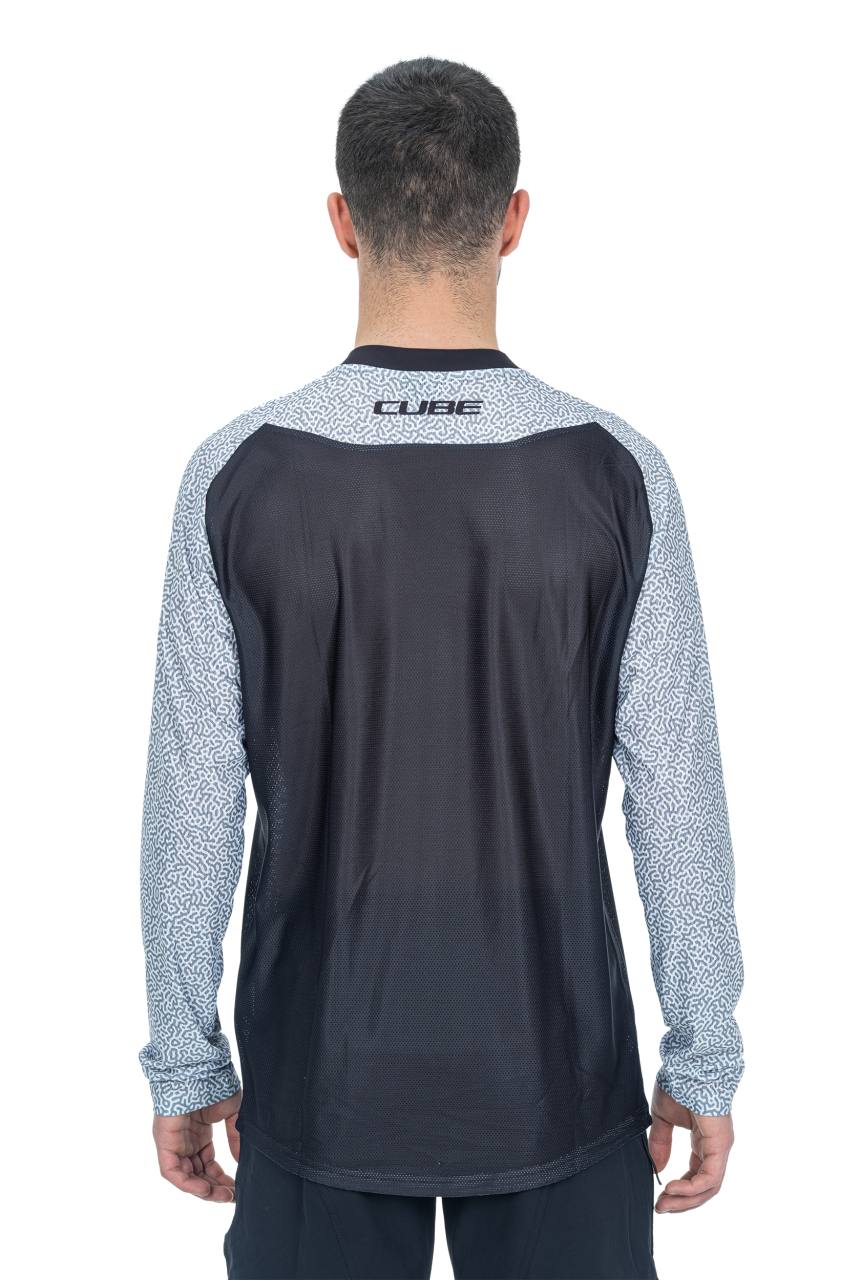 Cube Vertex Fahrrad Trikot lang schwarz/weiß 2027