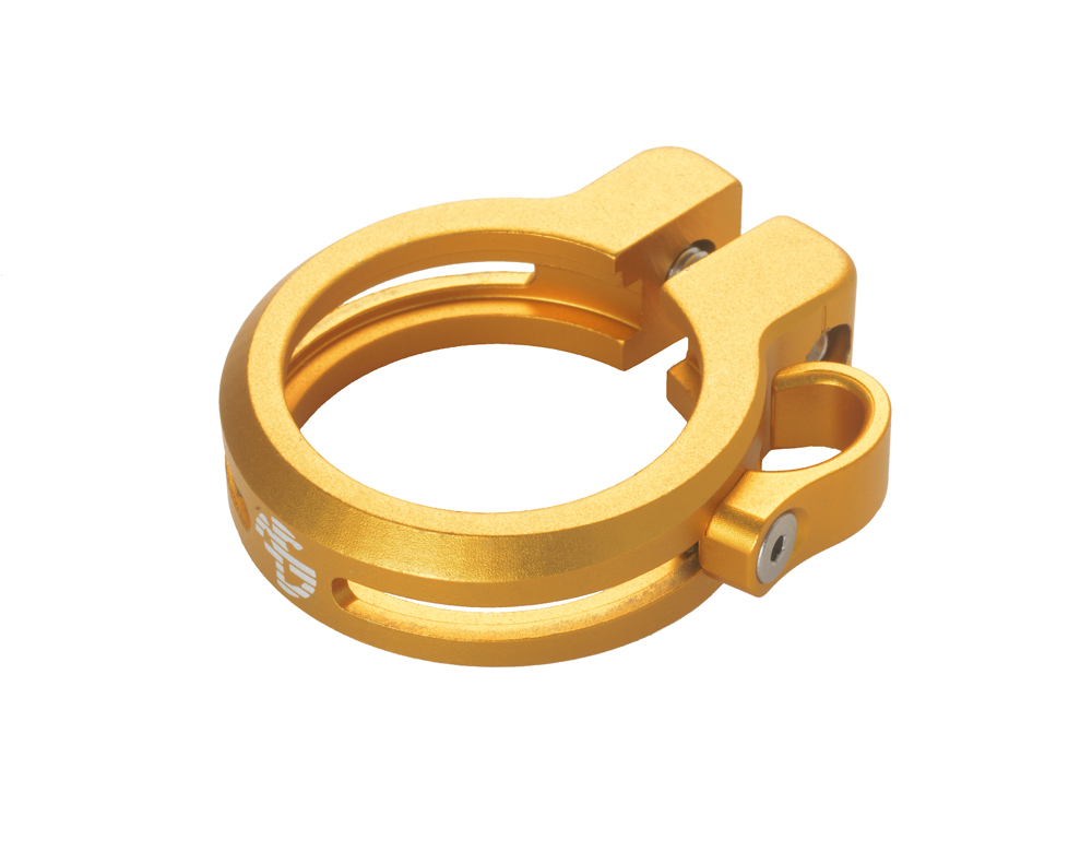 NC-17 Sattelklemme mit Kabelzugführung 34,9mm gold