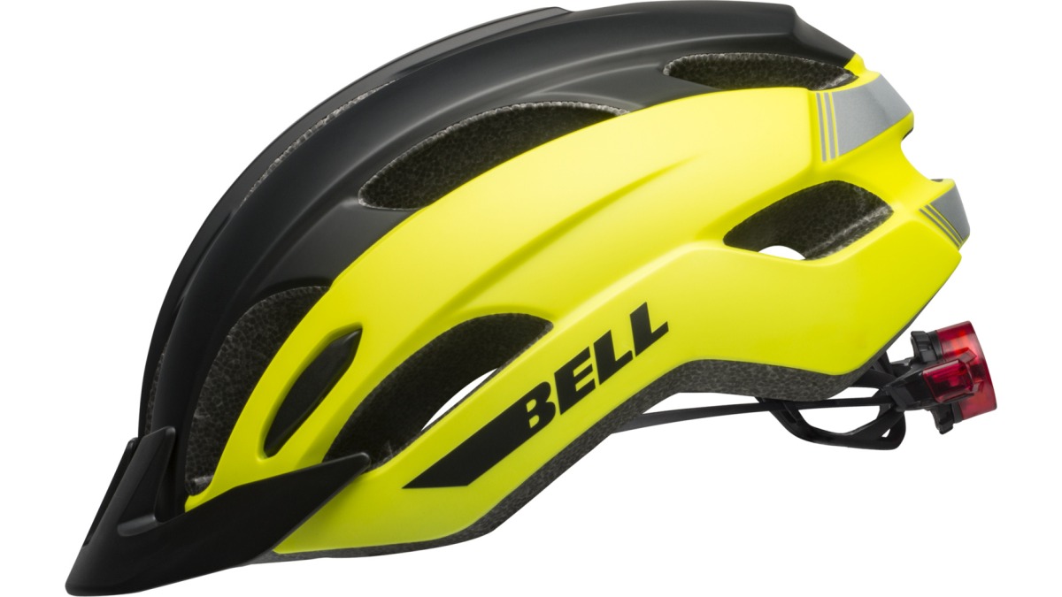 Bell Trace LED MTB / Trekking Fahrrad Helm matt schwarz/gelb 2025