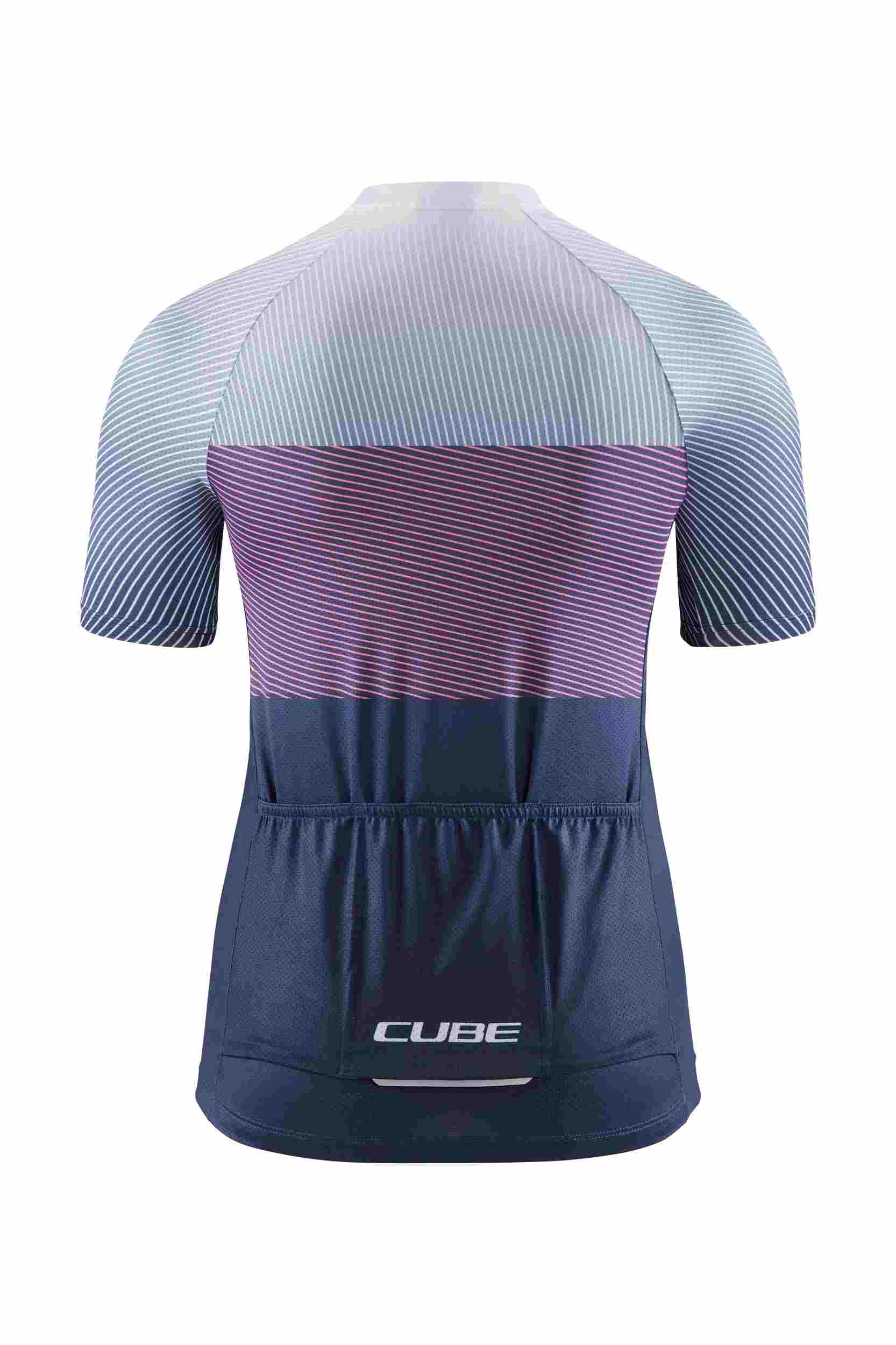 Cube Tea mline cmpt Damen Fahrrad Trikot kurz blau / lila 2027