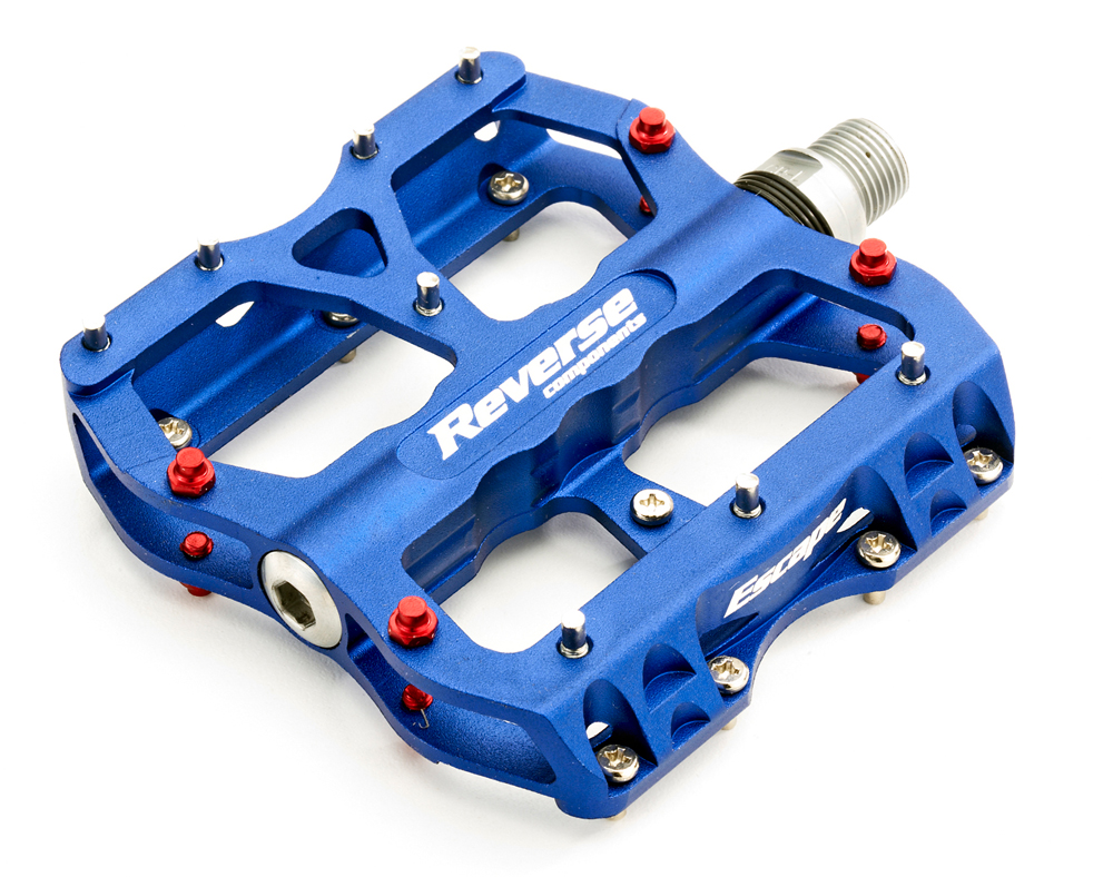 Reverse Escape Flat Fahrrad Pedal blau