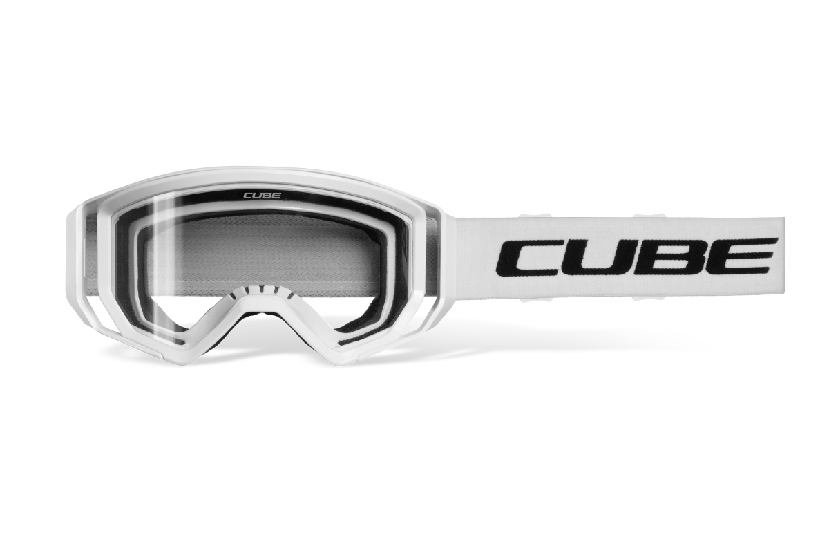 Cube Strom X Actionteam Goggle DH Brille weiß/klar