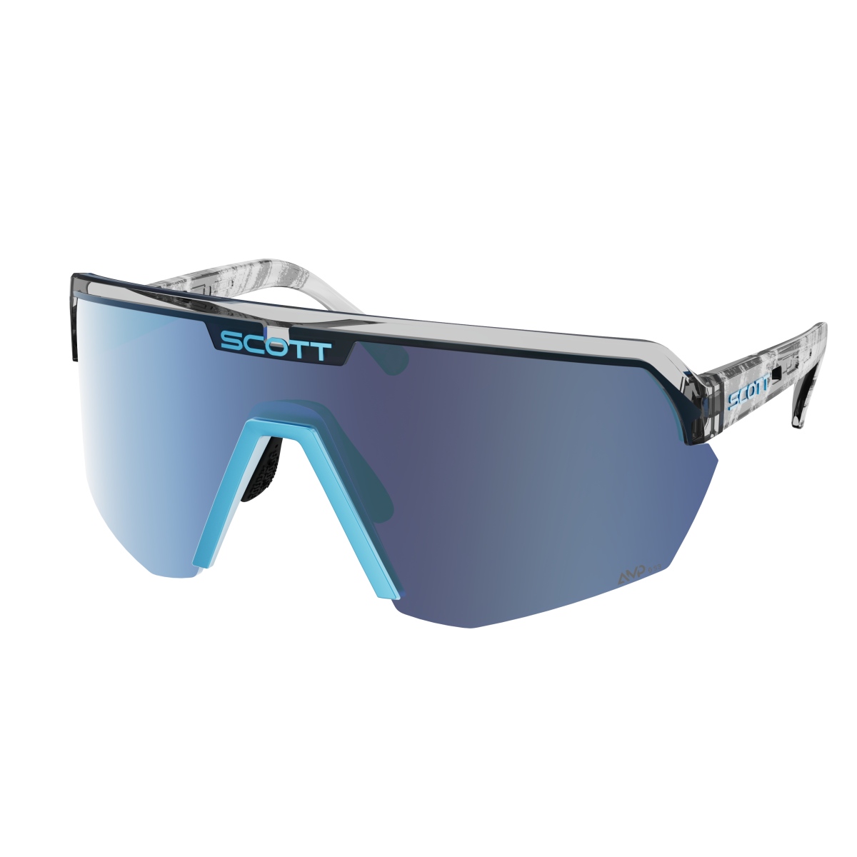 Scott Sport Shield AMP Wechselscheiben Fahrradbrille schwarz/blau/blau chrome
