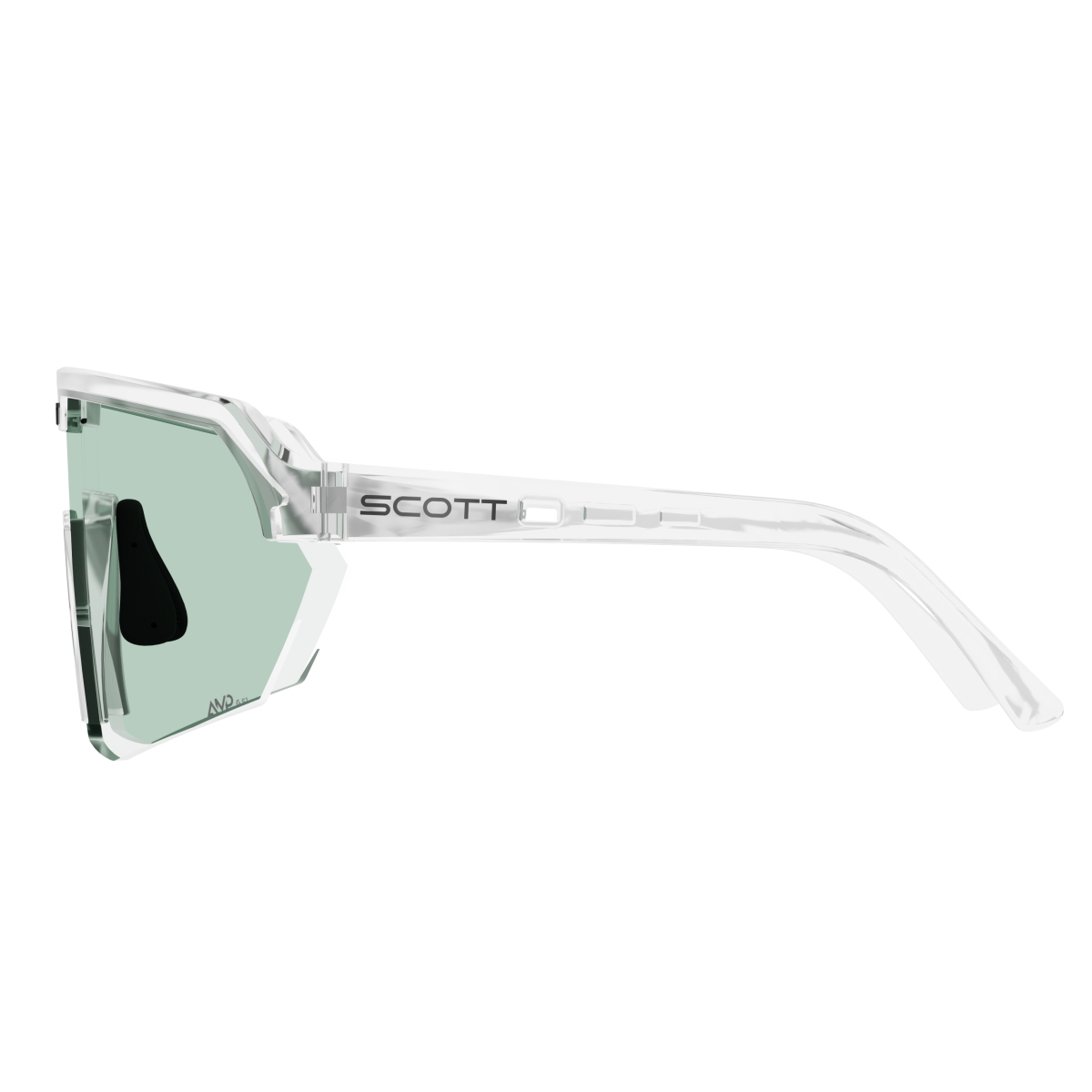 Scott Sport Shield AMP Wechselscheiben Fahrradbrille translucent/grün chrome