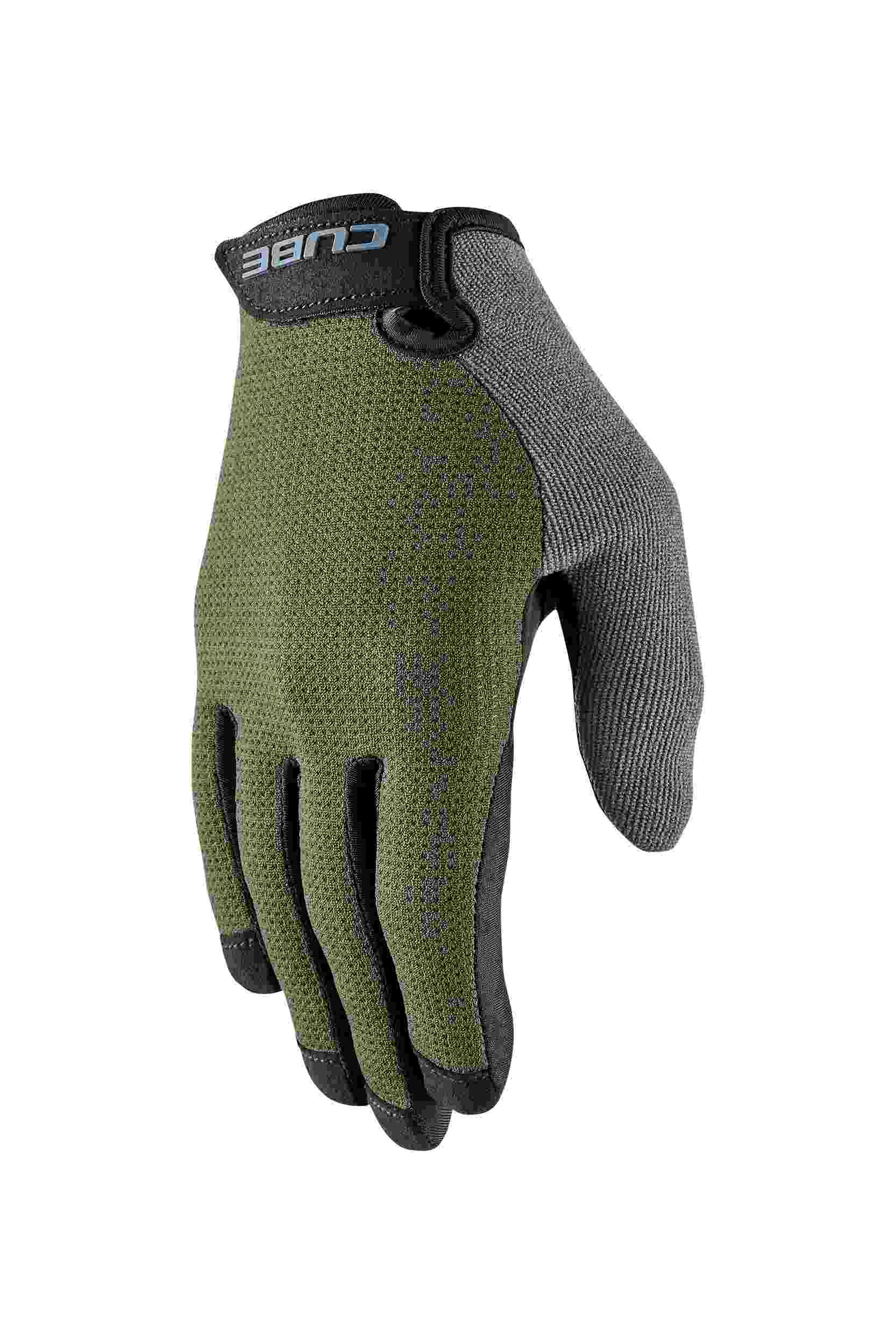 Cube Cmpt Comfort Fahrrad Handschuhe lang grün/grau 2027