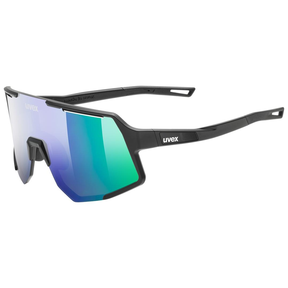 uvex Sequenze Fahrrad / Sport Brille matt schwarz/mirror grün 2026