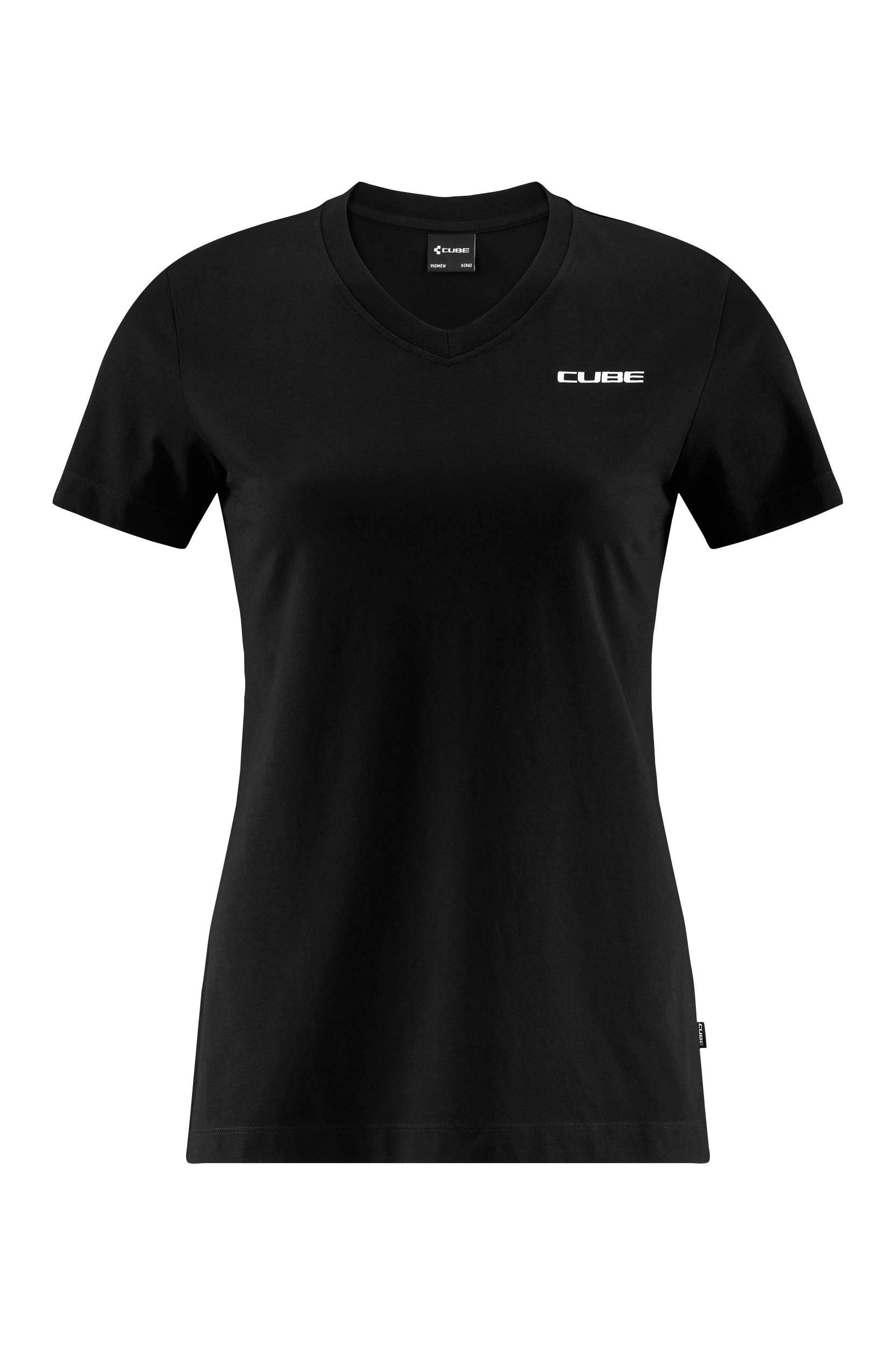 Cube Organic V-Neck Damen Freizeit T-Shirt schwarz 2027