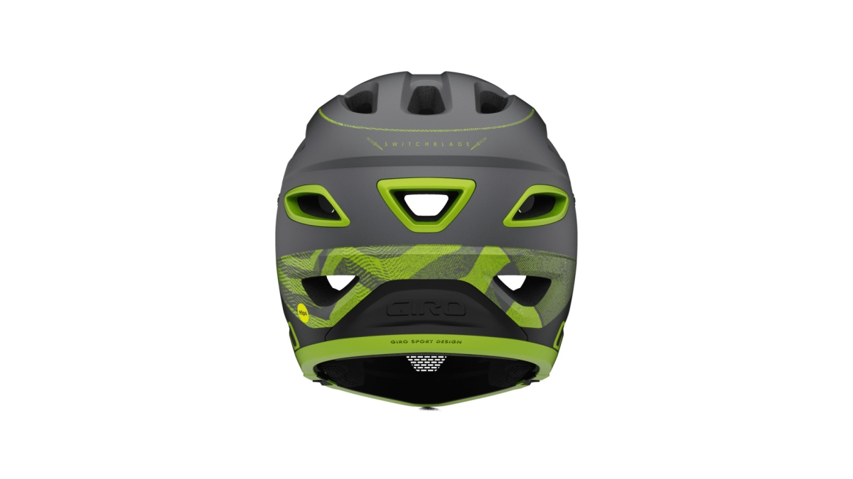Giro Switchblade MIPS DH Fahrrad Helm matt grau/gelb 2025