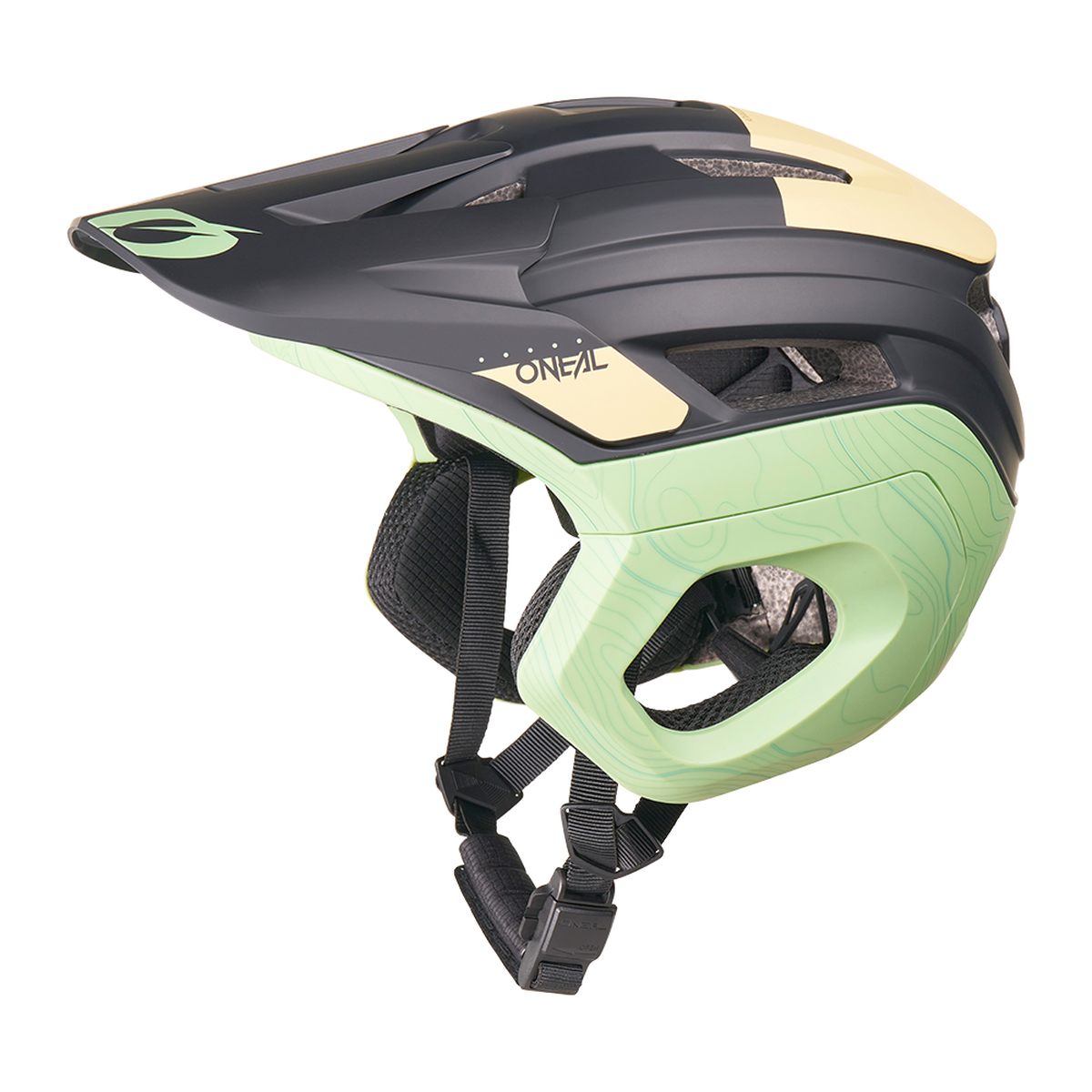 O'Neal Trapper Evo Topo MTB Fahrradhelm schwarz/sandfarben/mint 2027