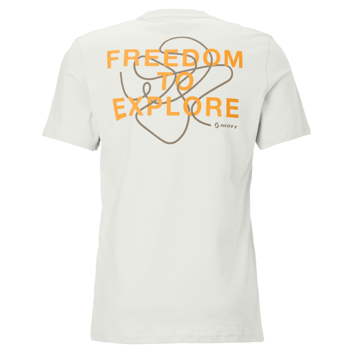 Scott Backprint Freizeit T-Shirt weiß 2026