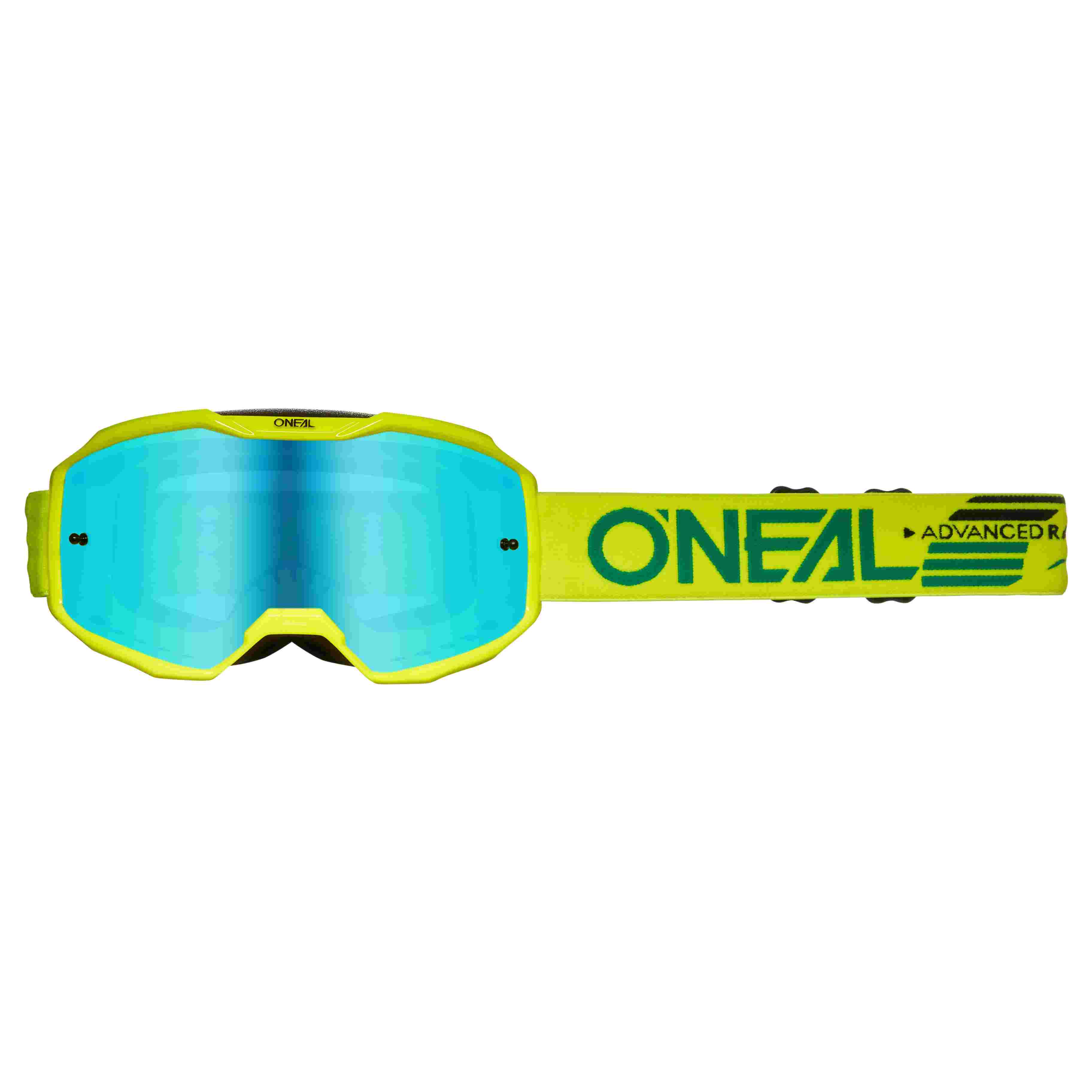 O'Neal B10 Attack Youth Kinder Goggle MX DH Brille schwarz/gelb/radium blau Oneal