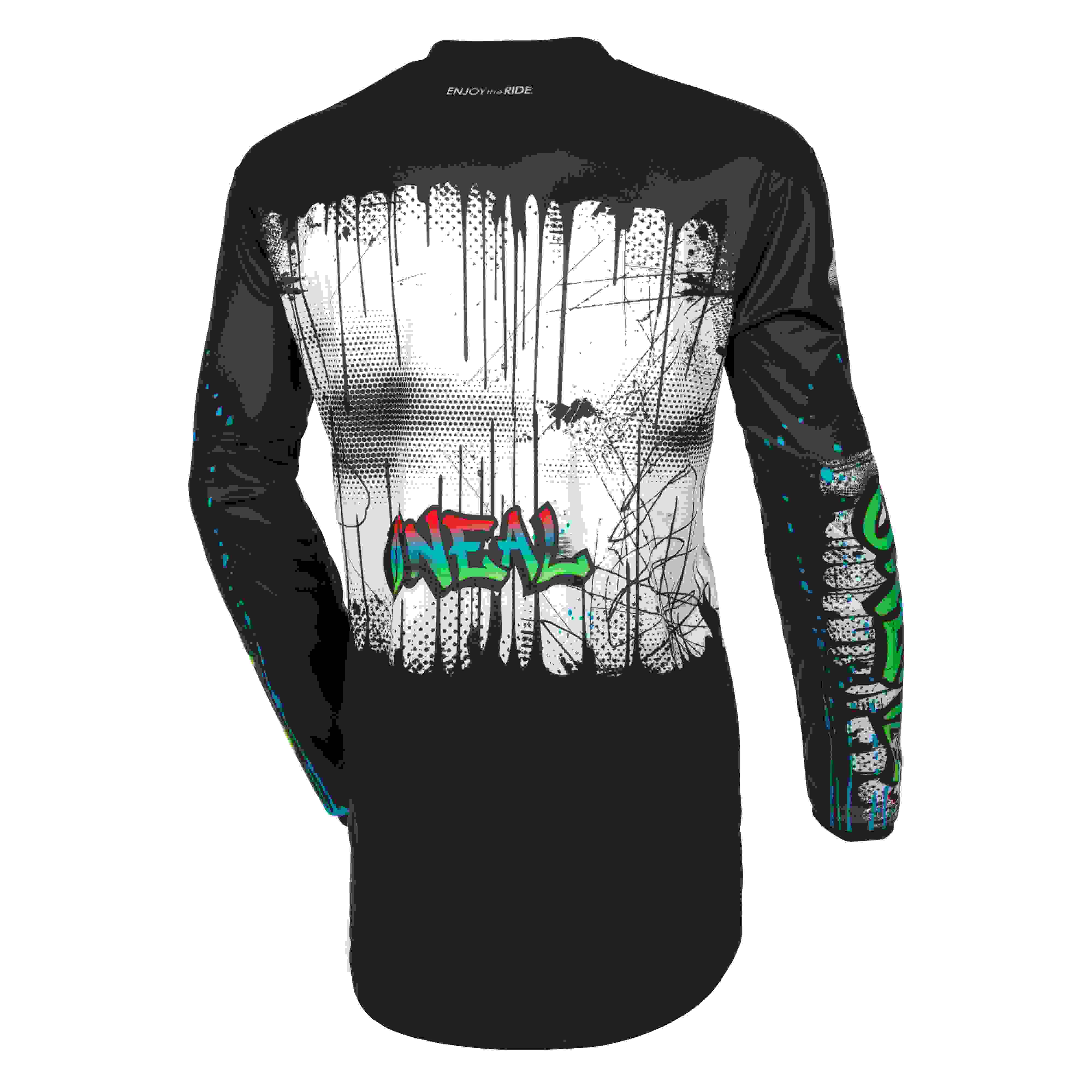 O'Neal Element Rancid FR Jersey Trikot lang schwarz/weiß 2027 Oneal