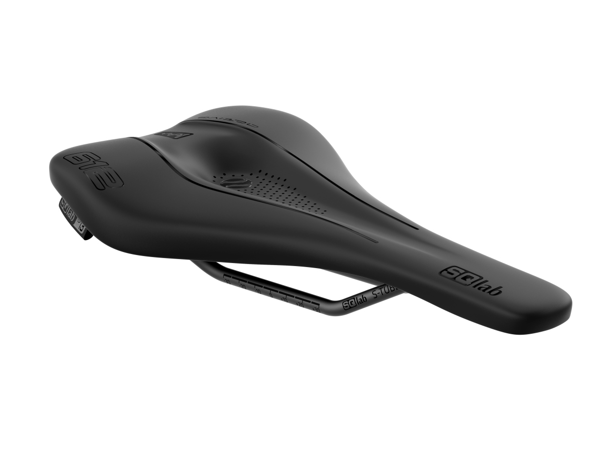 SQlab 612 Ergowave active 2.1 Unisex Road / MTB Race E-Bike Fahrrad Sattel schwarz
