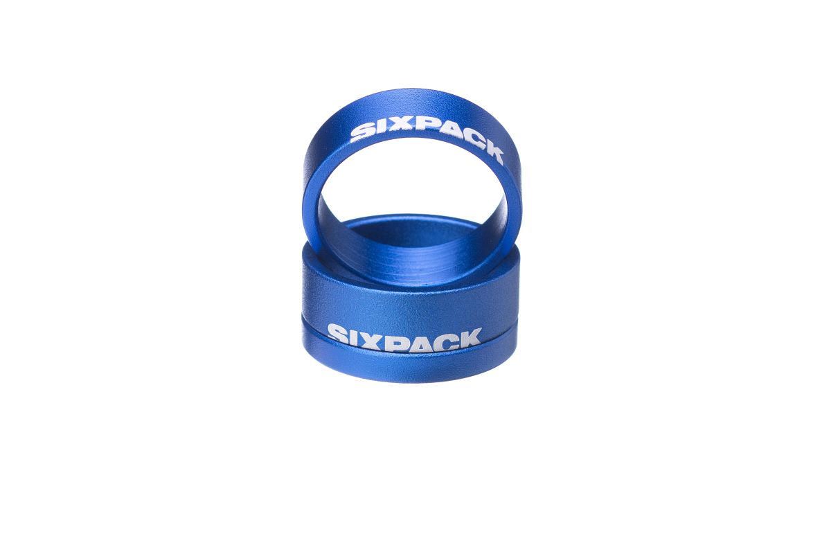 Sixpack Menace Fahrrad Vorbau Spacer blau