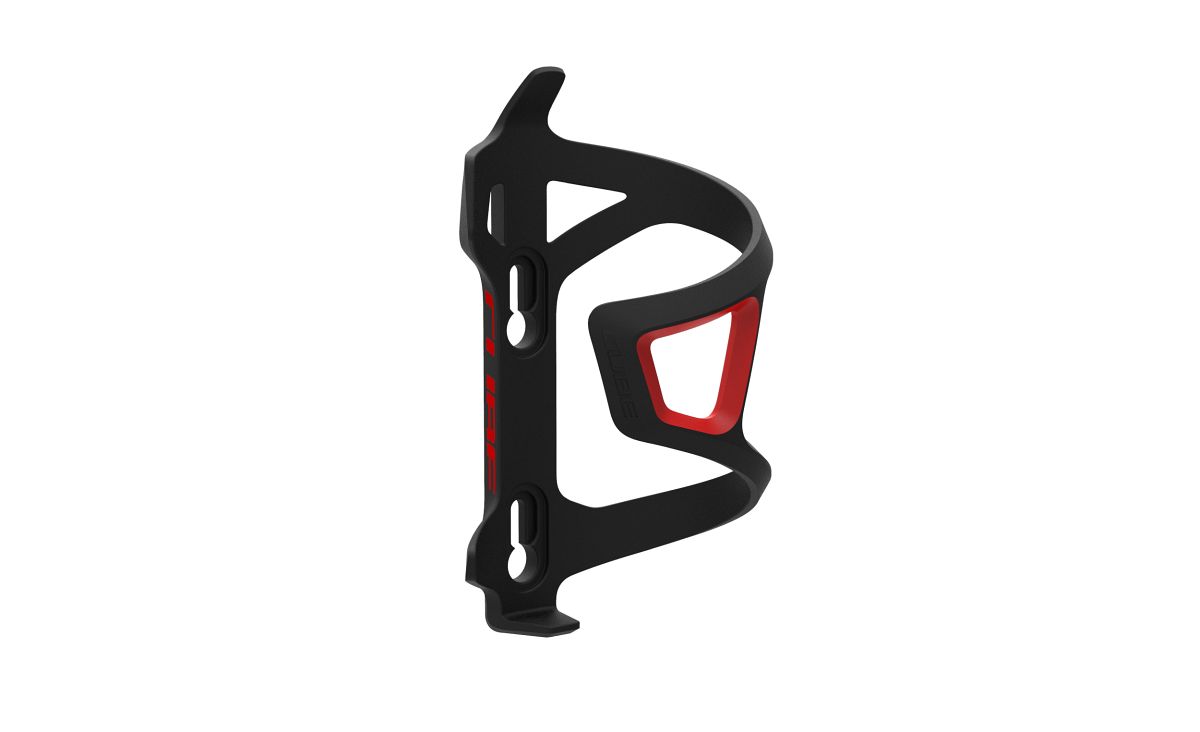 Cube HPP Left Hand Sidecage Fahrrad Flaschenhalter links schwarz/rot
