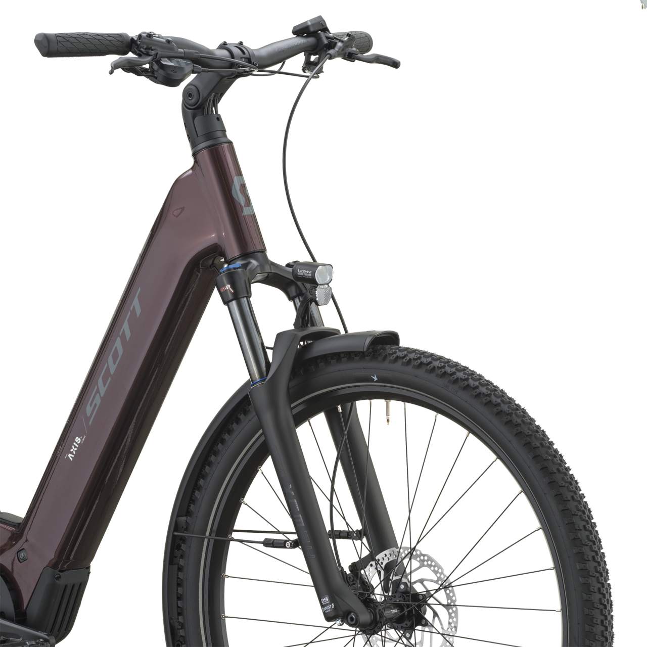 Scott Axis 10 Wave 29'' E-Bike Trekking Pedelec aubergine rot 2027