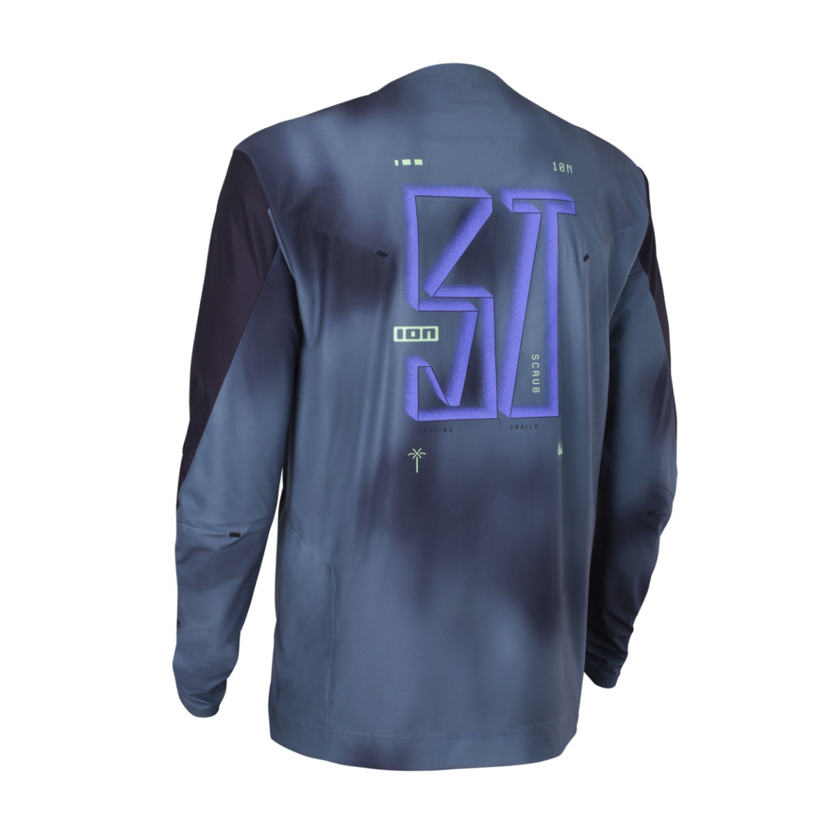 ION Scrub Utah MTB Fahrradtrikot langarm schwarz 2026
