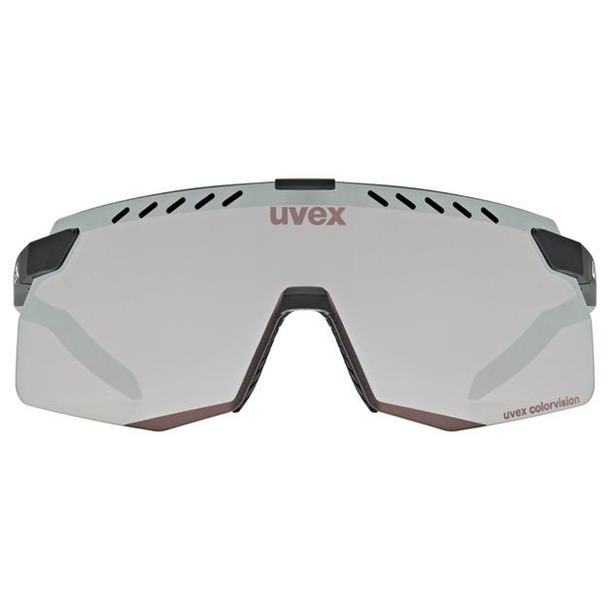 Uvex Pace Stage small CV Fahrrad / Sport Brille matt schwarz/mirror silberfarben