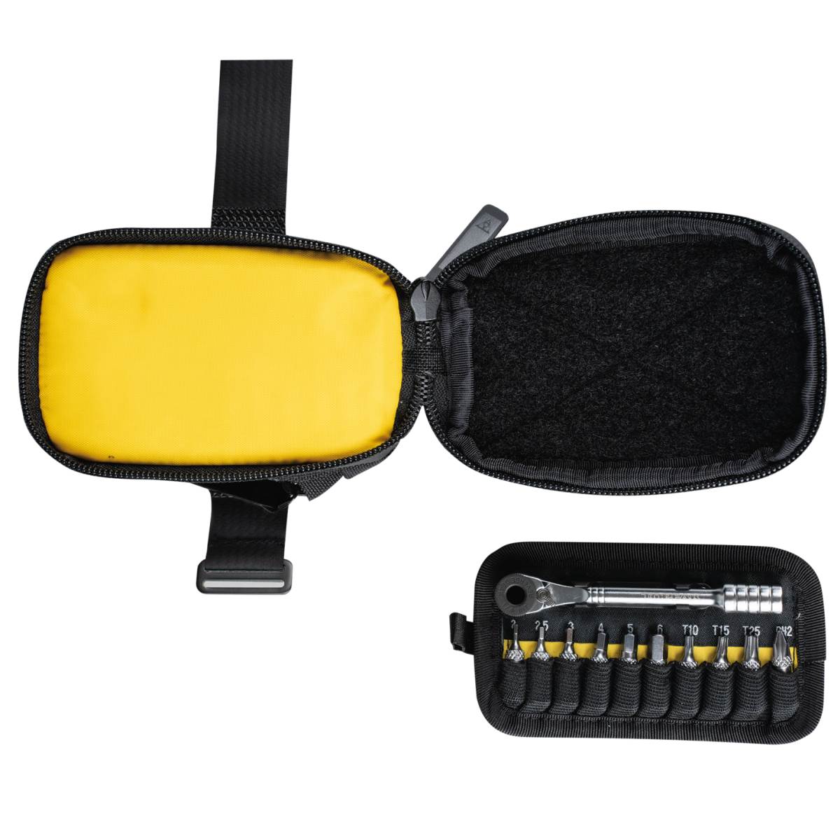 Topeak Elementa SeatBag Pro Fahrrad Satteltasche mit Werkzeugset schwarz