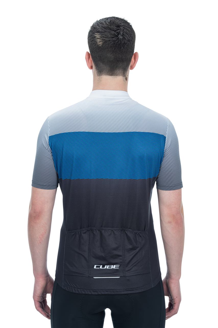 Cube Teamline Cmpt Fahrrad Trikot kurz schwarz/blau 2027