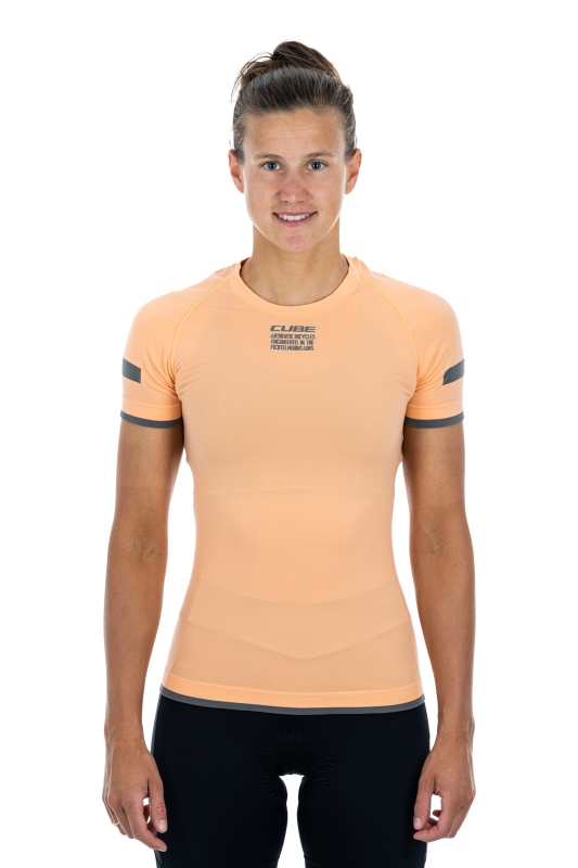 Cube Race Be Cool Damen Fahrrad Unterhemd kurz coral rot 2026