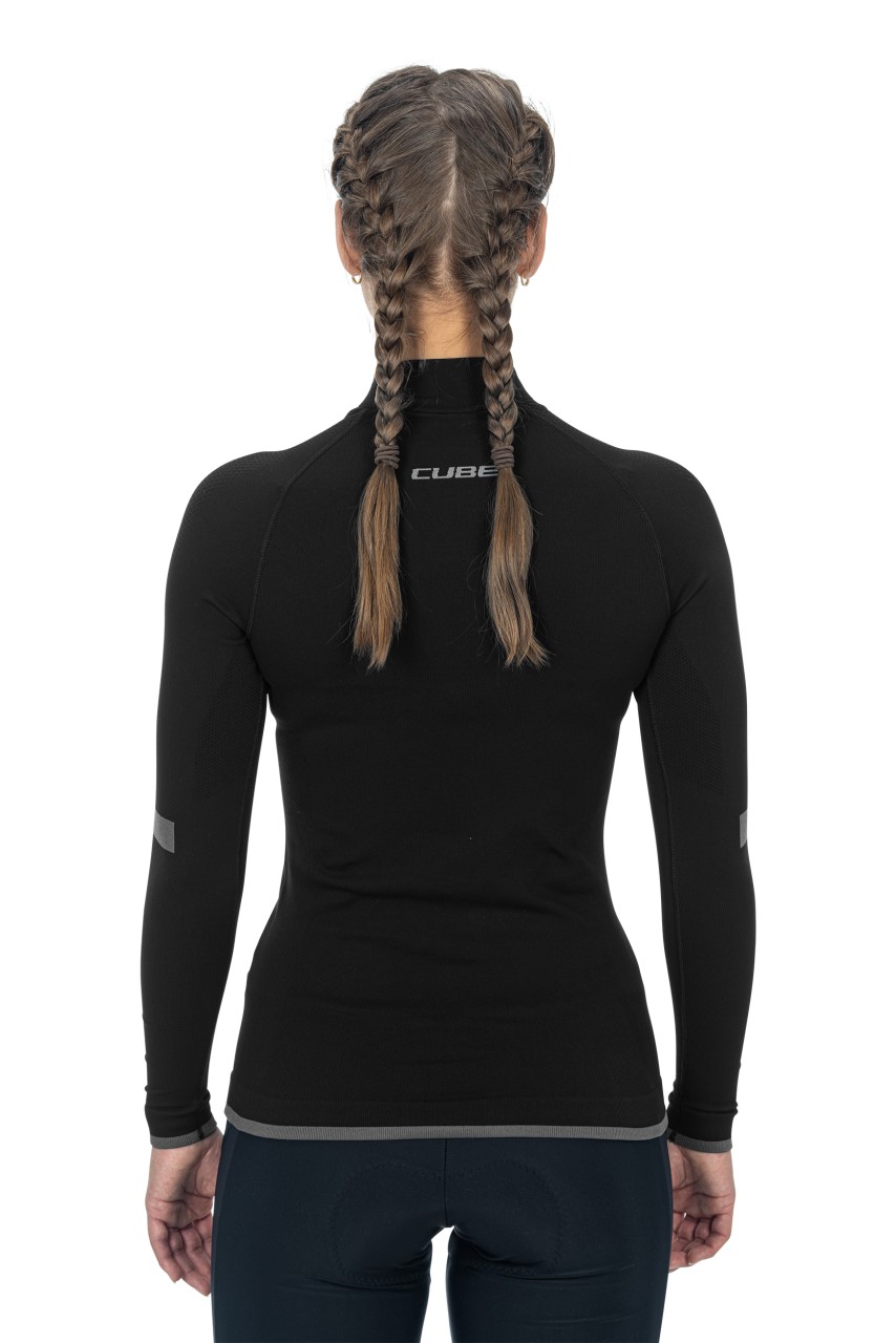 Cube Race Be Warm Damen Fahrrad Unterhemd lang schwarz 2027