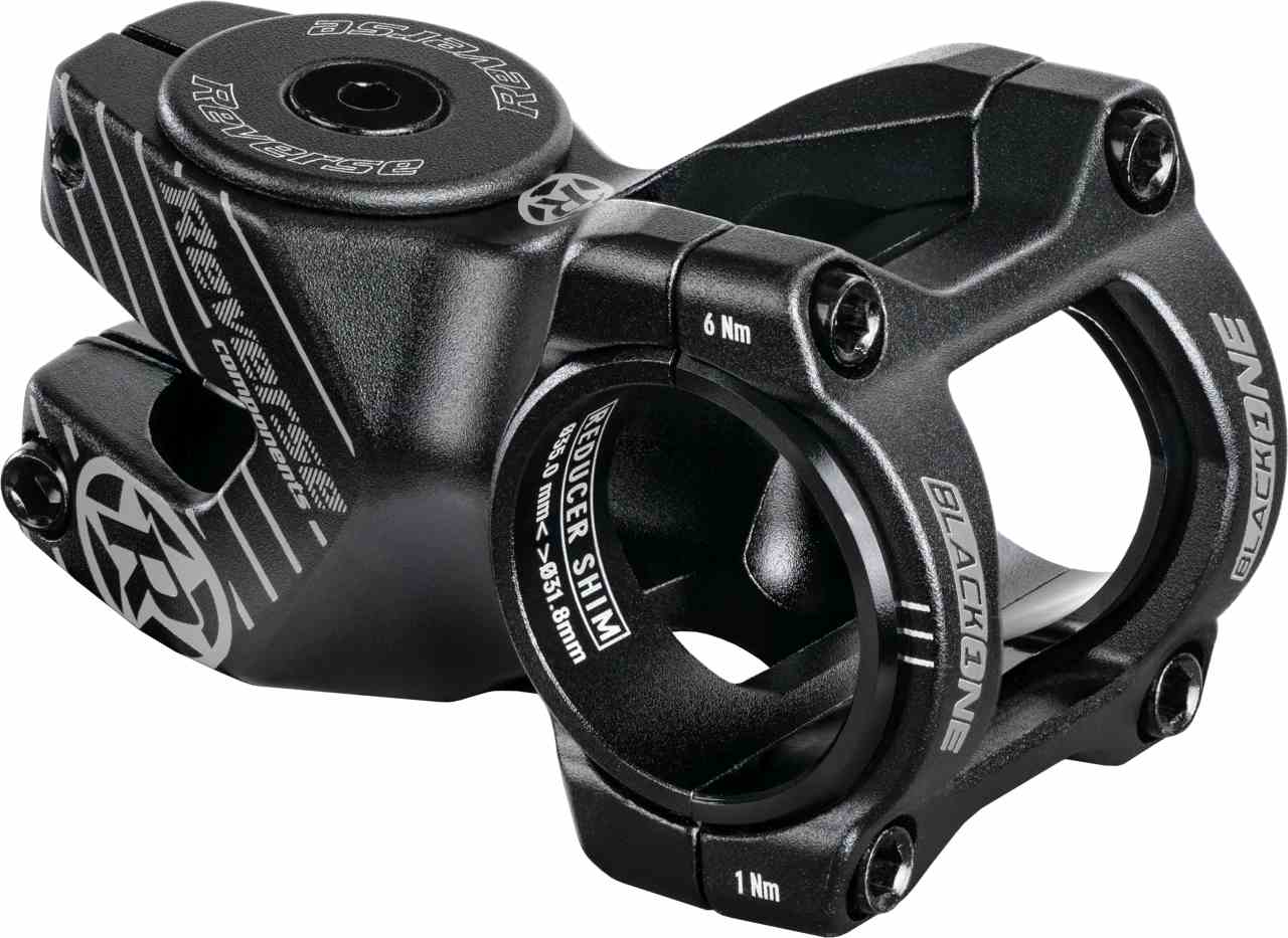 Reverse Vorbau Black One D-2 MTB Fahrrad Vorbau 31.8mm / 50mm schwarz/grau