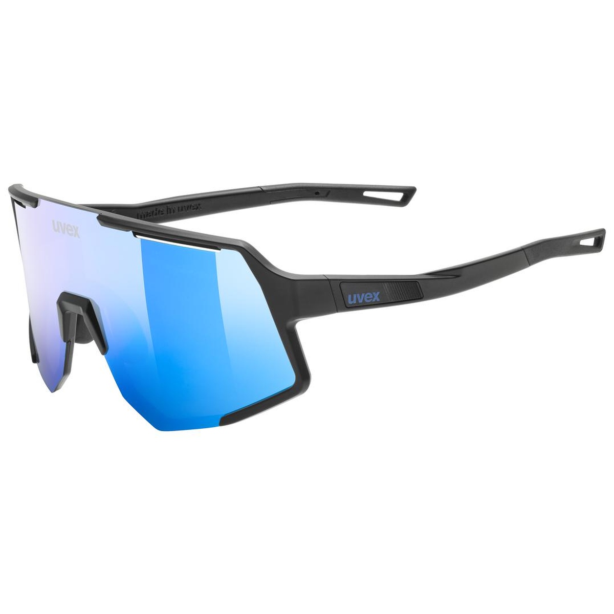 uvex Sequenze Fahrrad / Sport Brille matt schwarz/mirror blau 2027