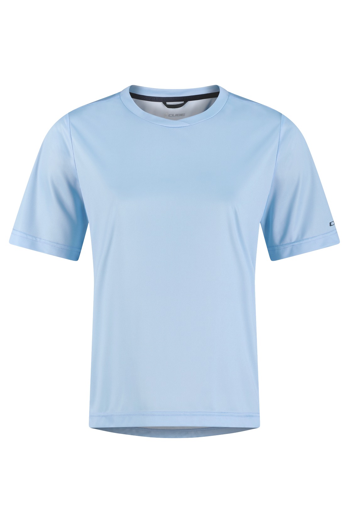 Cube Funktionsshirt Damen Fahrrad Trikot kurz light blau 2026