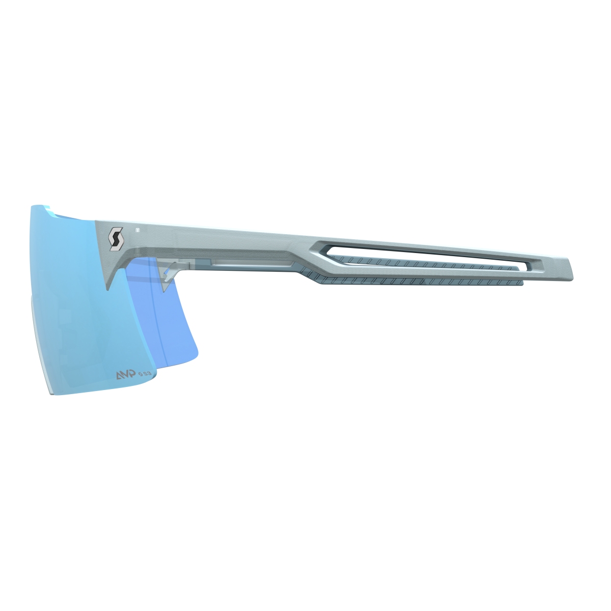 Scott Stride AMP Wechselscheiben Fahrrad Brille morning blau/blau chrome