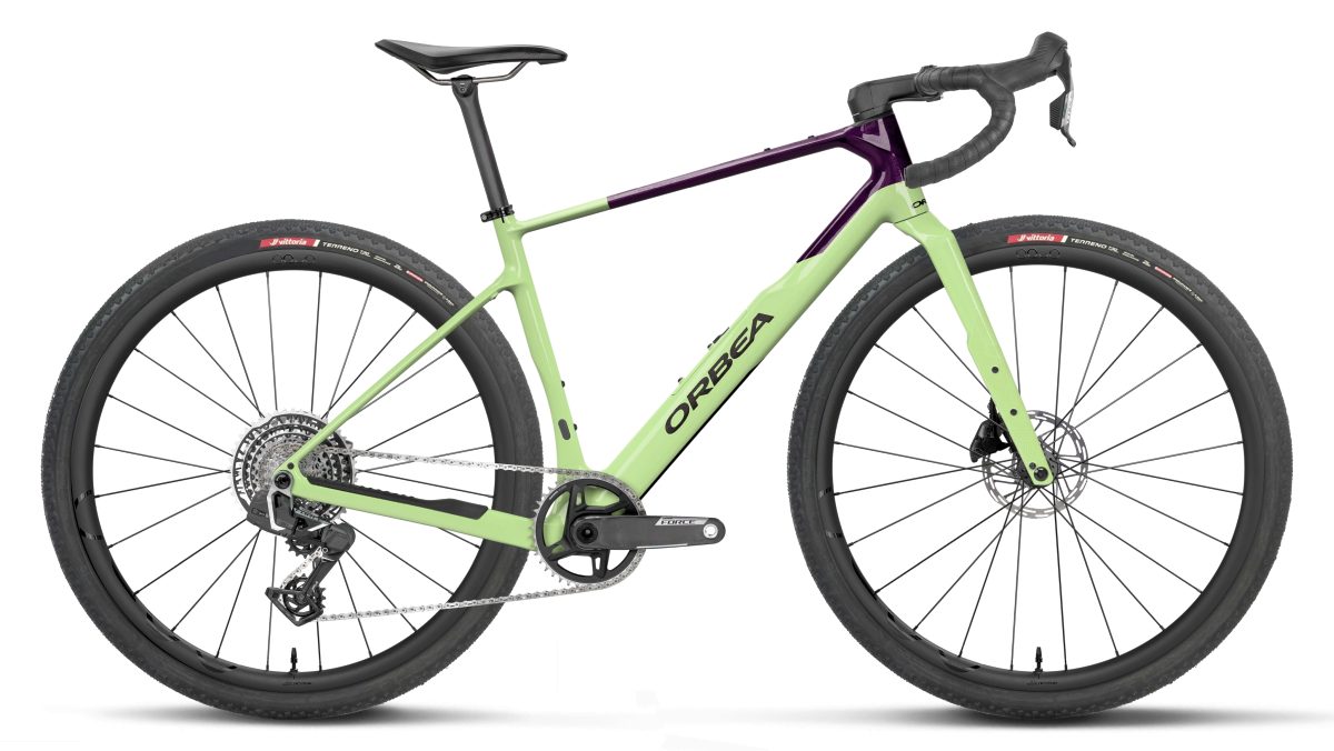 Orbea Terra M21eTEAM 1X Carbon Gravel Fahrrad acid gum/fantasy purple carbon view 2027