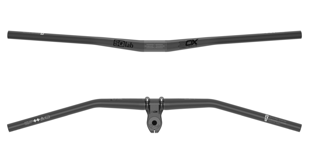 SQlab 3OX 16 Carbon MTB Gravity E-Bike Fahrrad Lenker 31.8mm / 780mm schwarz