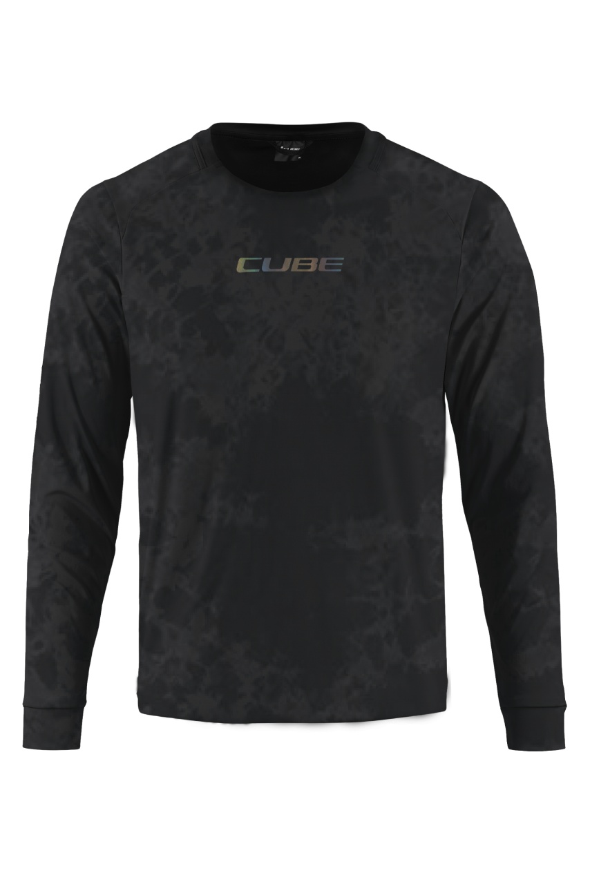 Cube Vertex Flow Fahrrad Trikot lang schwarz 2026
