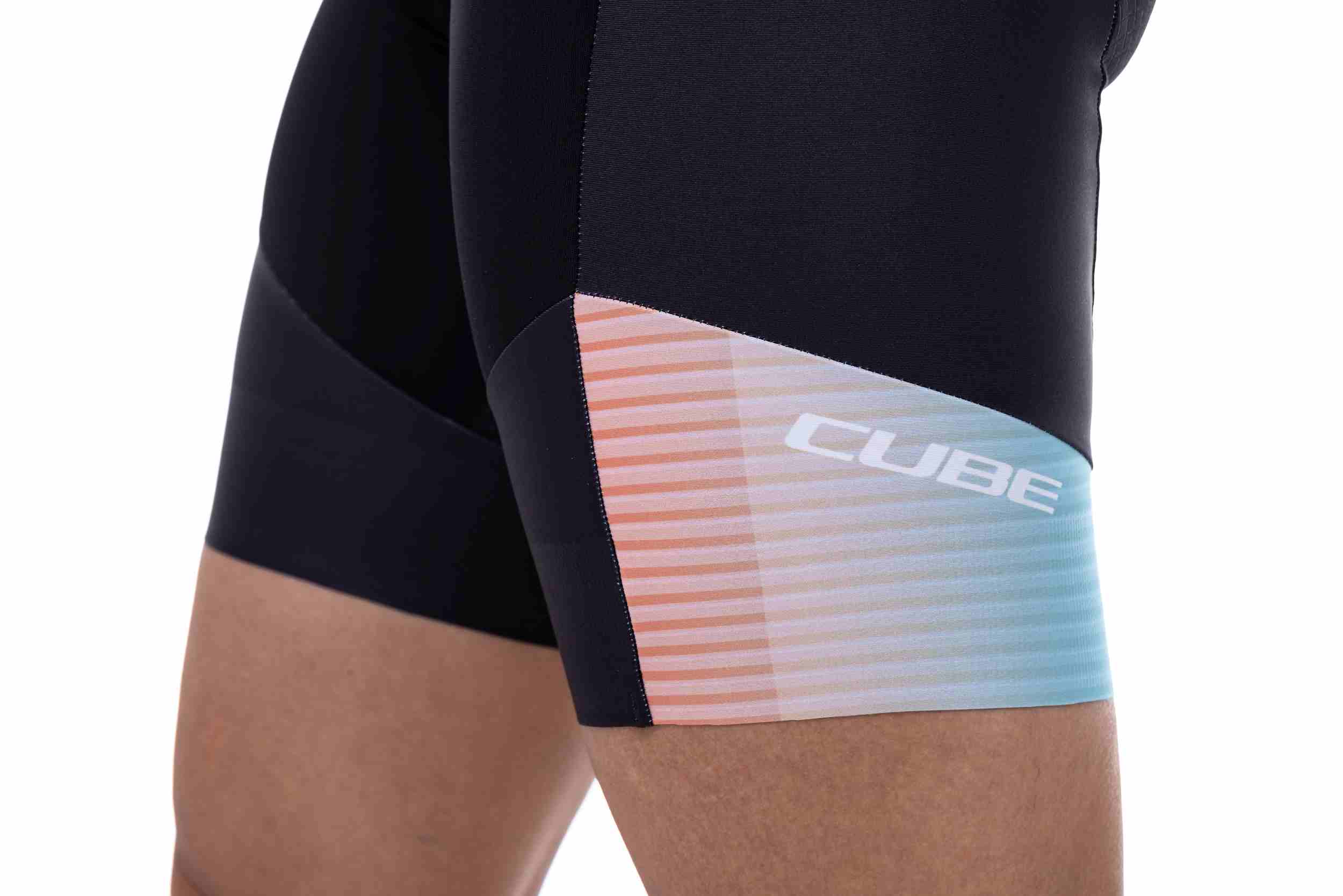 Cube Tea mline Pro Damen Fahrrad Trägerhose kurz schwarz 2027