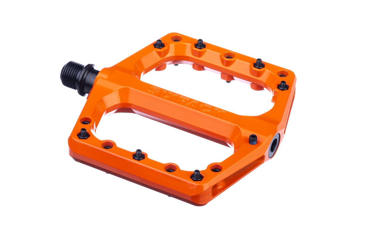 Sixpack Menace 3.0 Alu Flat Fahrrad Pedal orange