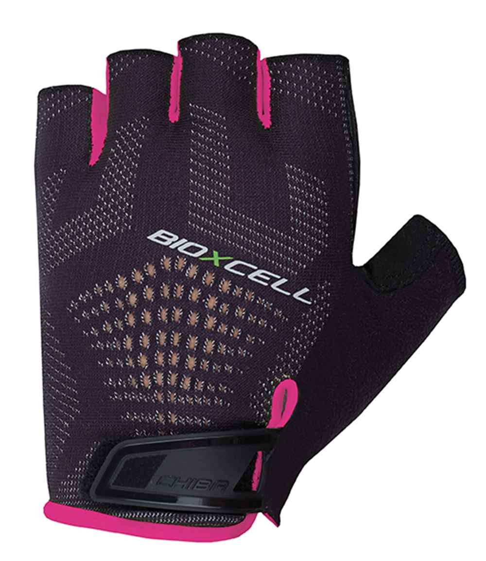Chiba BioXCell Super Fly Fahrrad Handschuhe kurz schwarz/pink 2027
