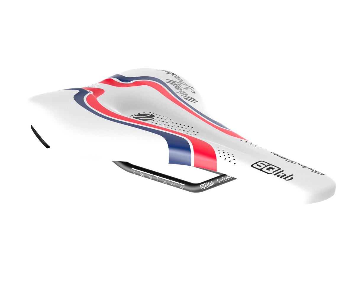 SQlab 612 Ergowave active 2.1 ltd Wardy Special by Troy Lee Designs Unisex Road / MTB Race E-Bike Fahrrad Sattel weiß