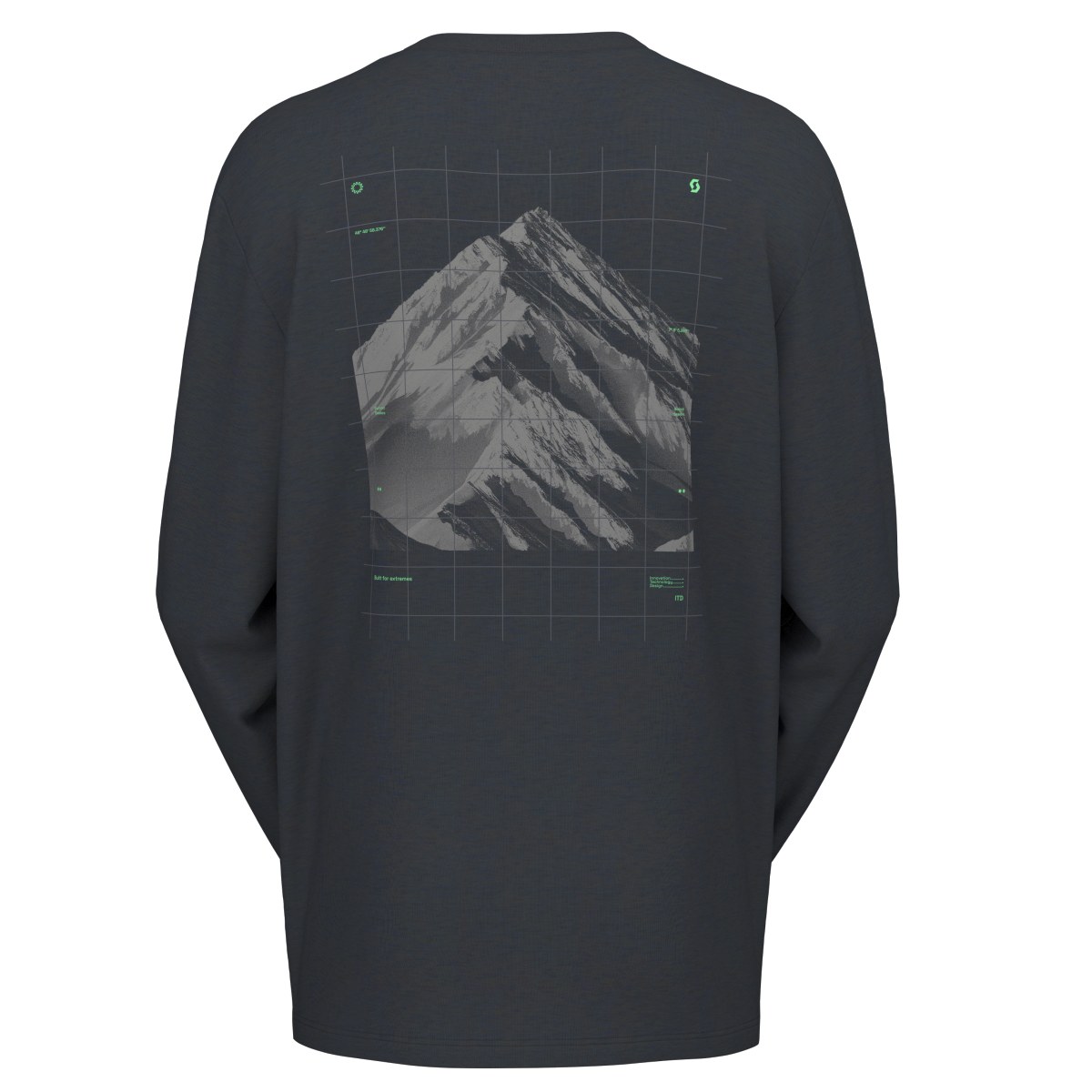 Scott Defined DRI Wool Outdoor / Sport Shirt langarm schwarz 2027