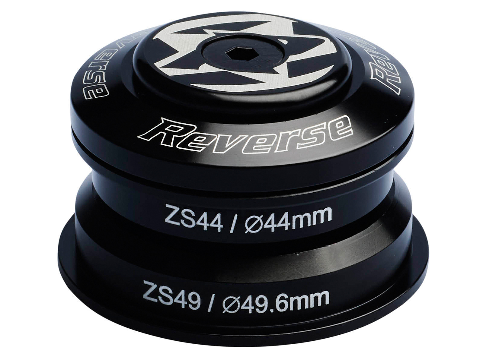 Reverse Base Steuersatz Semi Integriert ZS44/28.6 | ZS49/30 schwarz