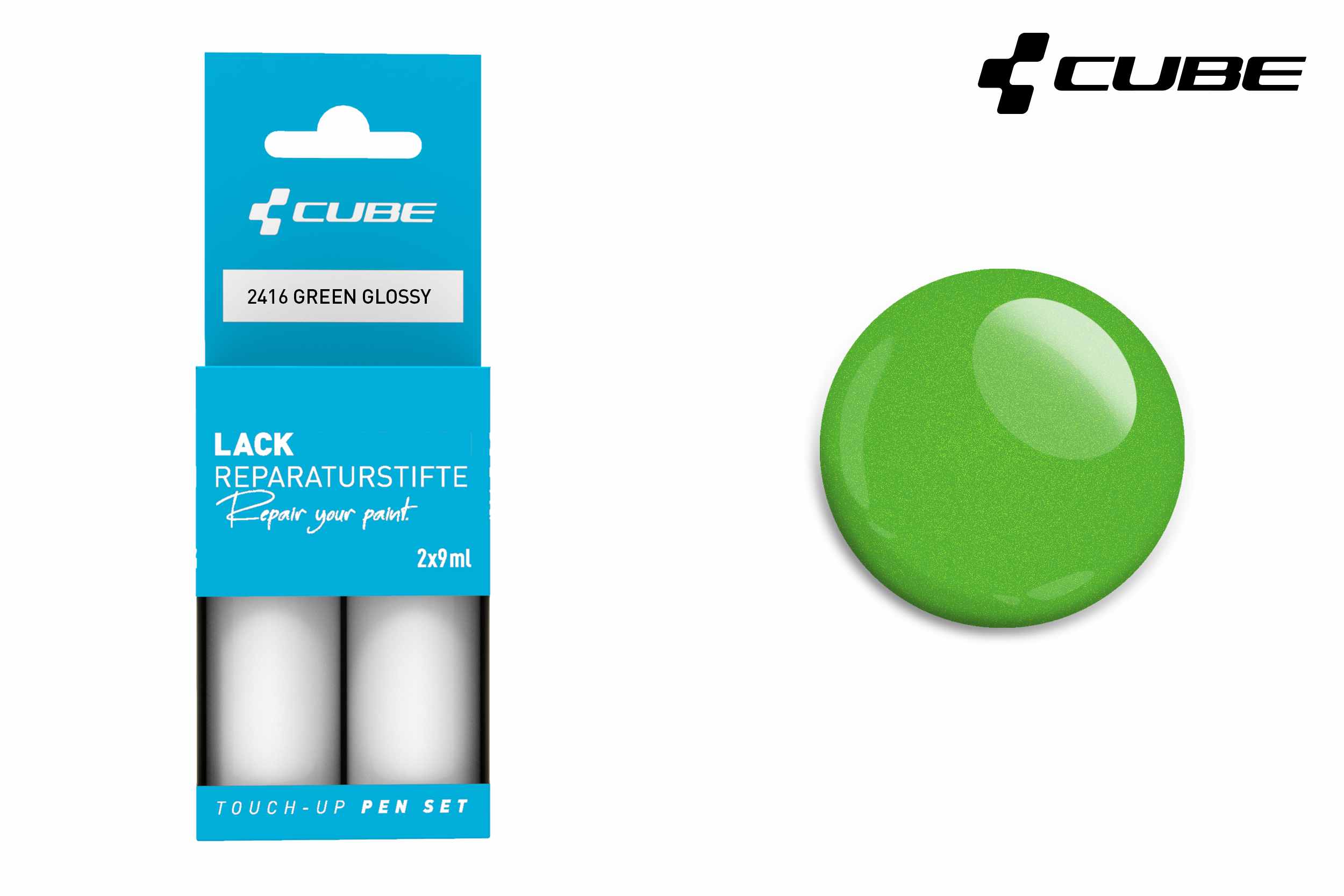Cube Touch-Up Pen Lackreparaturstift Set 30 ml / 49.83¤ / Liter green glossy
