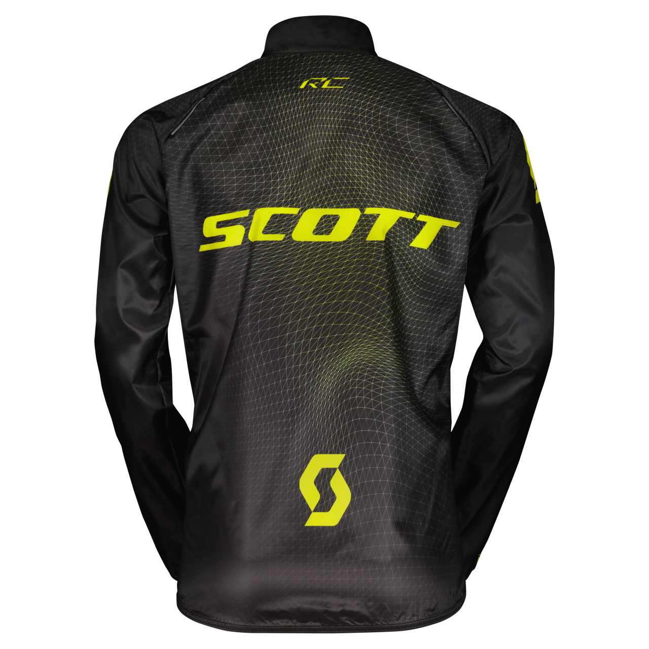Scott RC Pro Junior Kinder Fahrrad Windjacke schwarz/gelb 2026