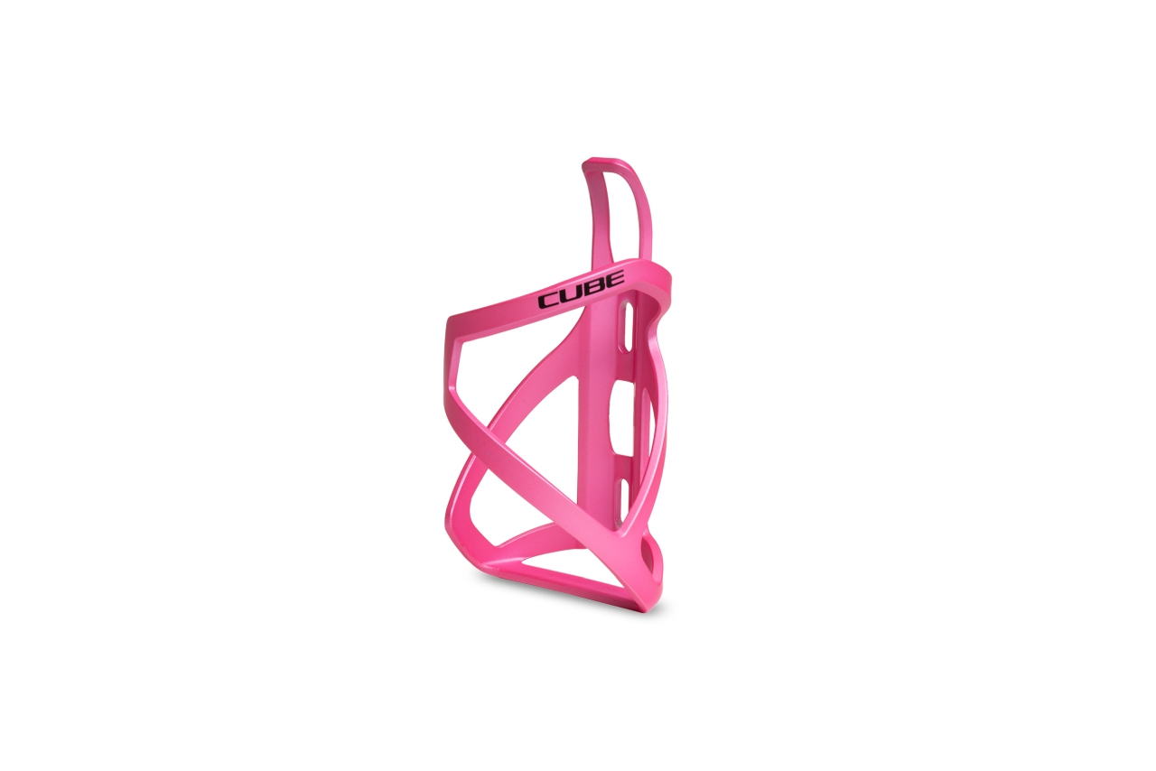 Cube HPP Left-Hand Sidecage Fahrradflaschenhalter matt fucsia/schwarz