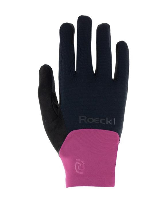 Roeckl Maracon Fahrrad Handschuhe lang schwarz/pink 2026