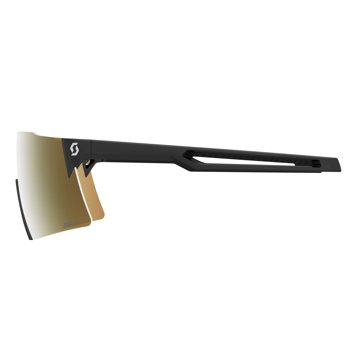 Scott Stride Compact LS AMP Wechselscheiben Fahrradbrille schwarz/goldfarben chrome
