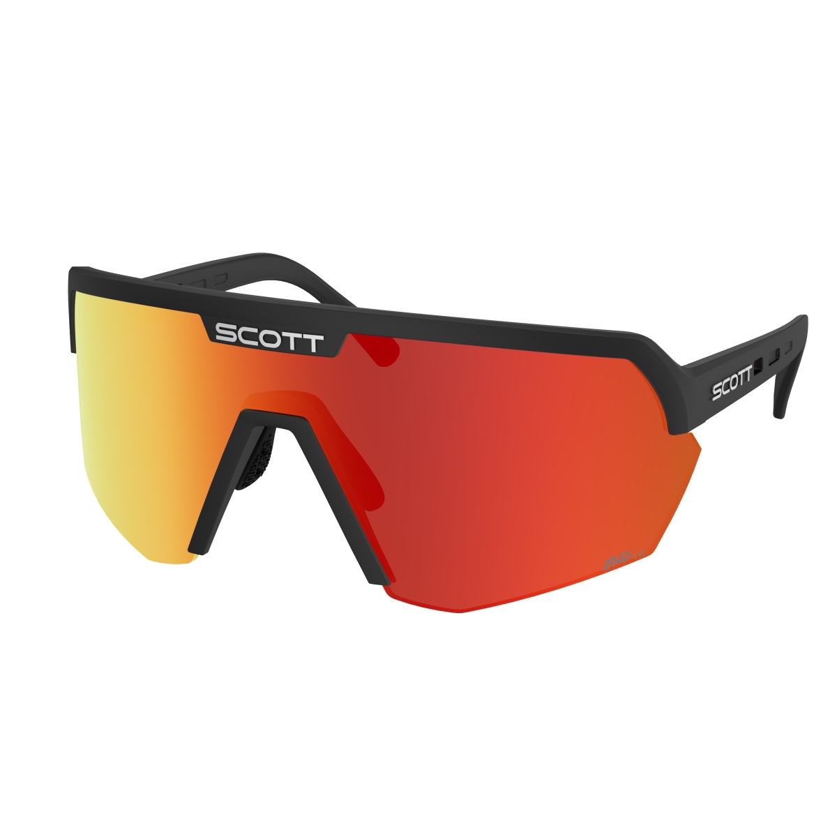 Scott Sport Shield AMP Wechselscheiben Fahrradbrille schwarz/rot chrome