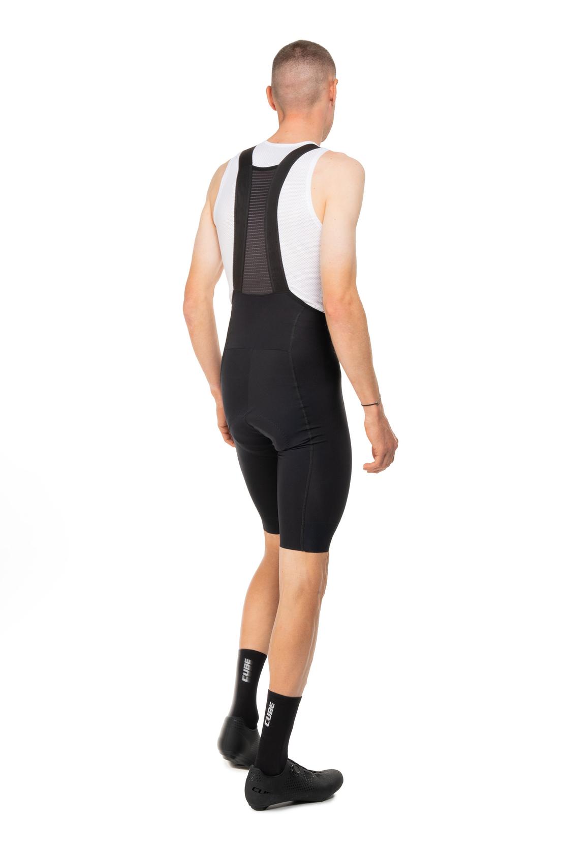 Cube Road / XC Compression Fahrrad Trägerhose kurz schwarz 2027