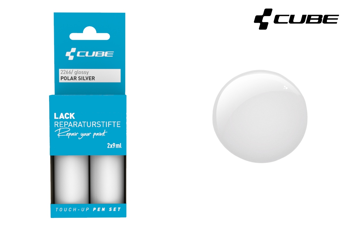 Cube Touch-Up Pen Lackreparaturstift Set polar silver