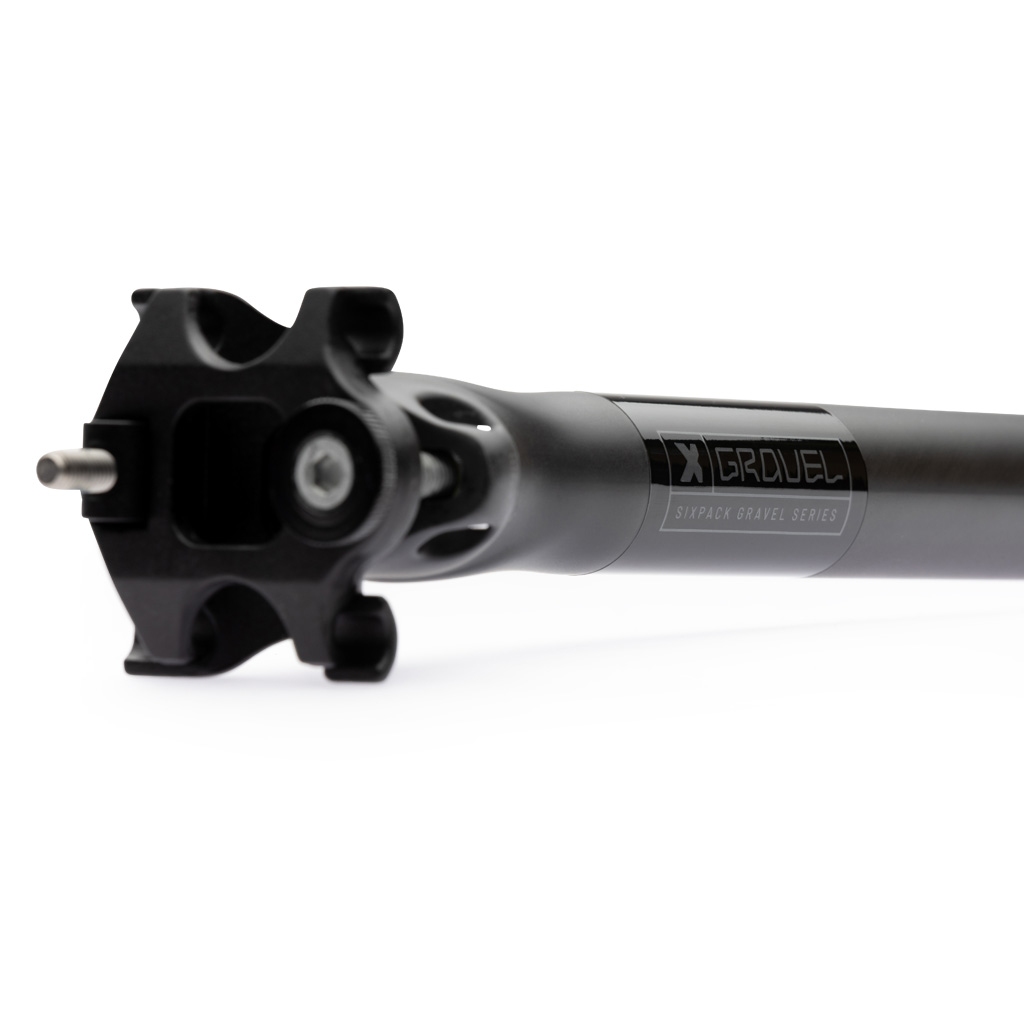 Sixpack Carbon Gravel Fahrrad Sattelstütze 27.2 mm schwarz